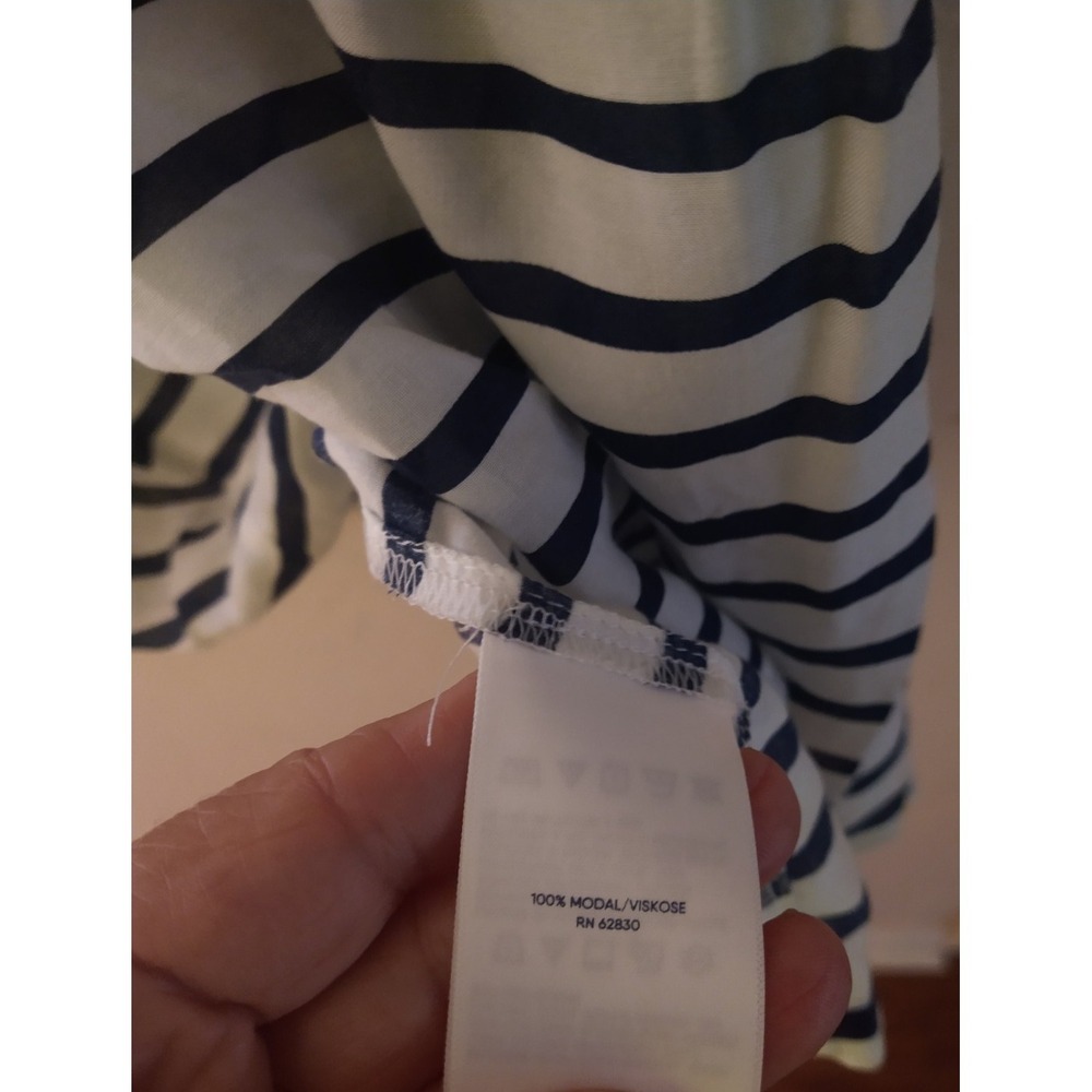 Lands End Woman's Sheer Oversized Short Sleeve Swim Cover-up Dress L 14/16 - Picture 7 of 8